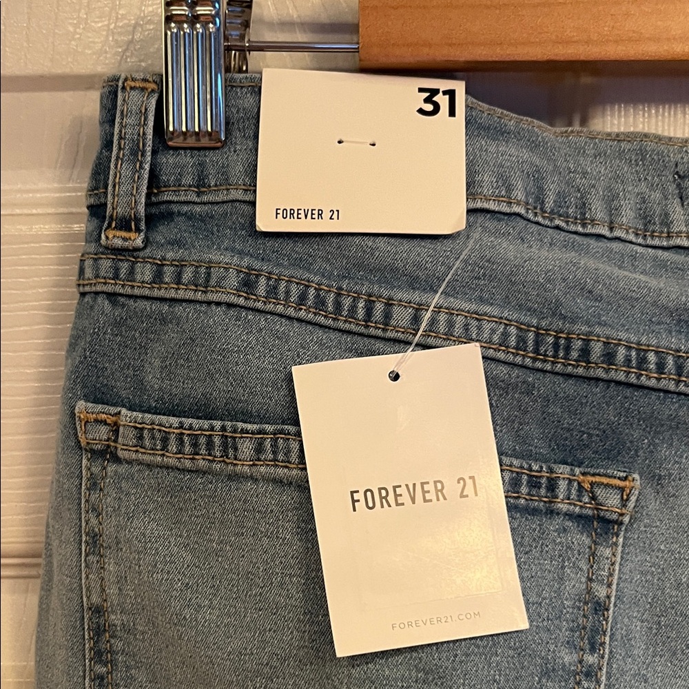 Forever 21 Denim Blue Flare Jeans - Picture 6 of 7